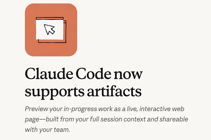Claude Code Artifacts Revolutionizes AI Coding Collaboration!