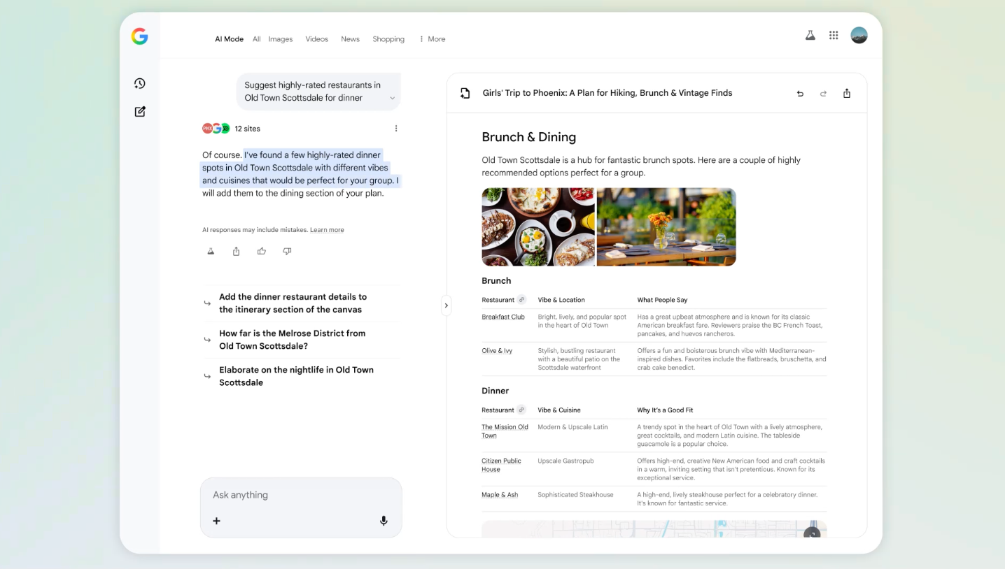 Google Enhances AI Mode with Exciting Travel Planning Features!
