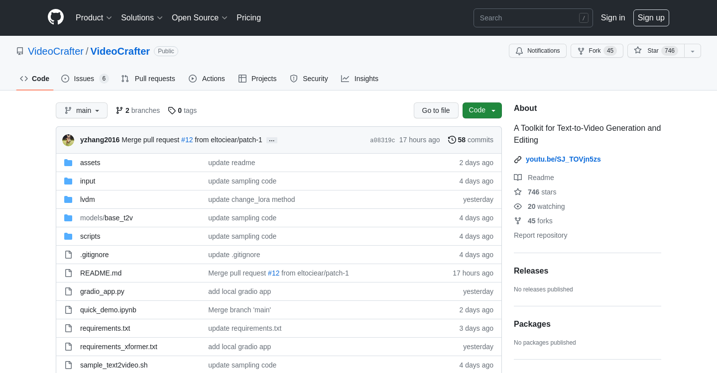 VideoCrafter: A Toolkit for Text-to-Video Generation and Editing