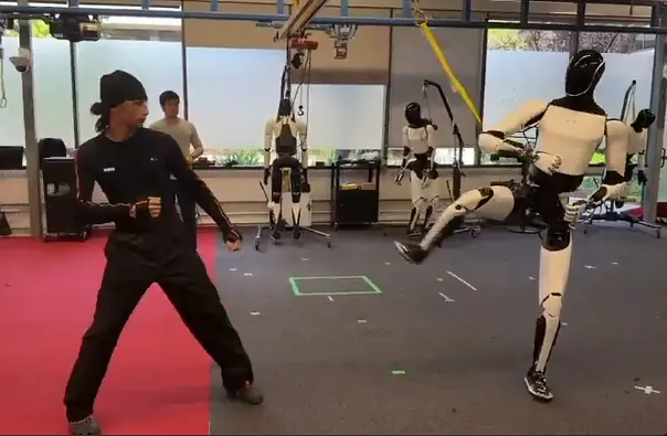Tesla's Optimus Robot Dazzles with Kung Fu Moves!