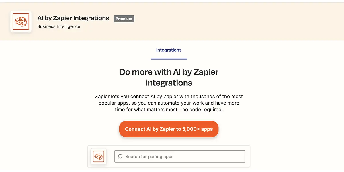 Zapier AI Integrations