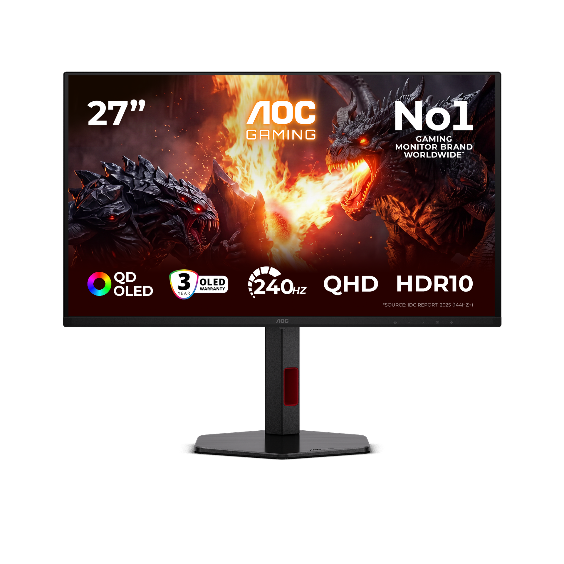 AOC Unveils Affordable 27-Inch QD-OLED Monitor for Gamers