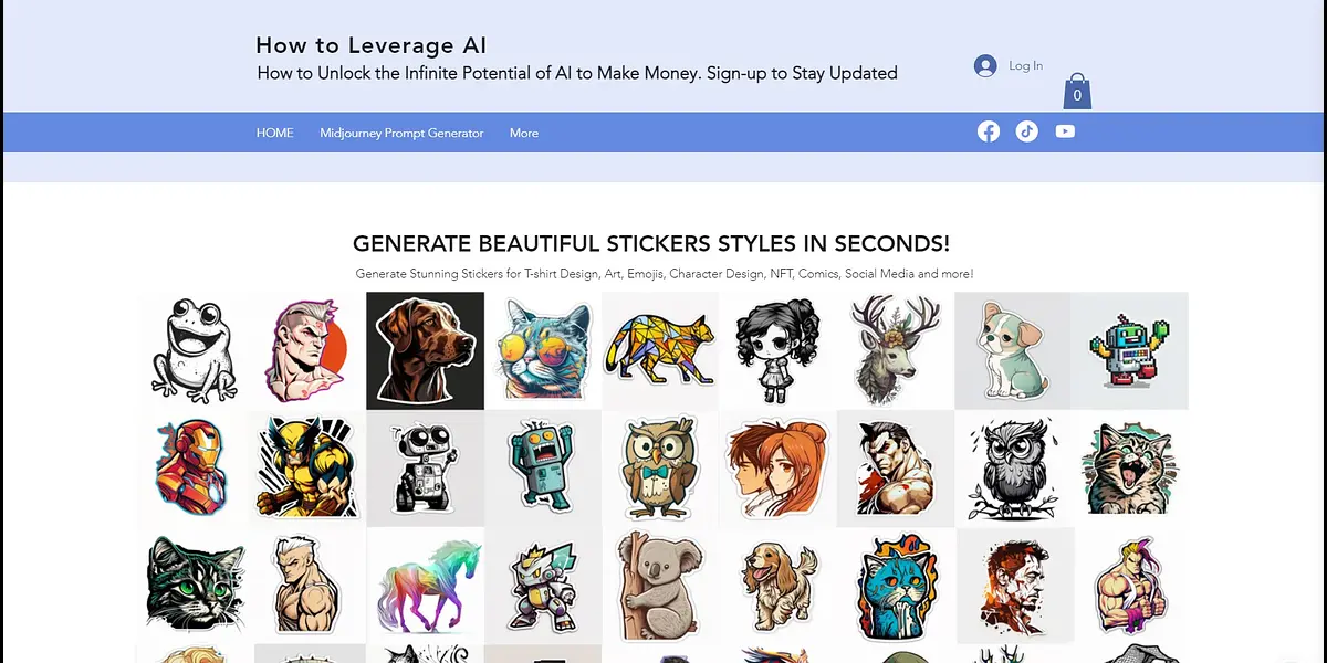 Sticker Prompt Generator