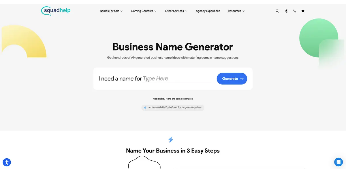 Squadhelp - Business Name Generator