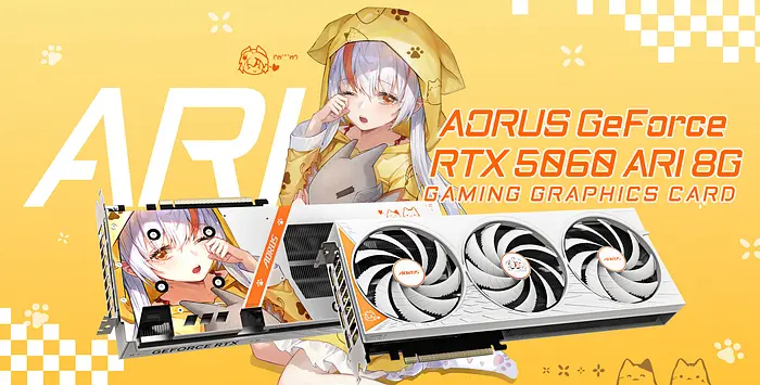 GIGABYTE Launches Stunning AORUS GeForce RTX 5060 ARI GPU in Europe!