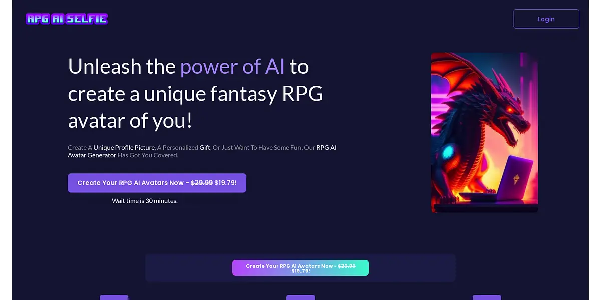 RPG AI Selfie Generator