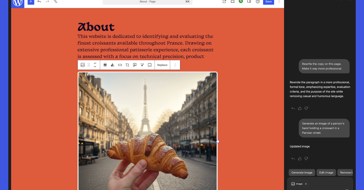 WordPress Unleashes New AI Assistant for Effortless Site Editing!