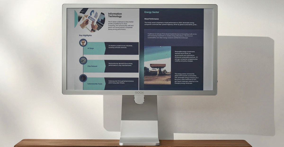 Boox Unveils First Color E Ink Monitor for Productivity