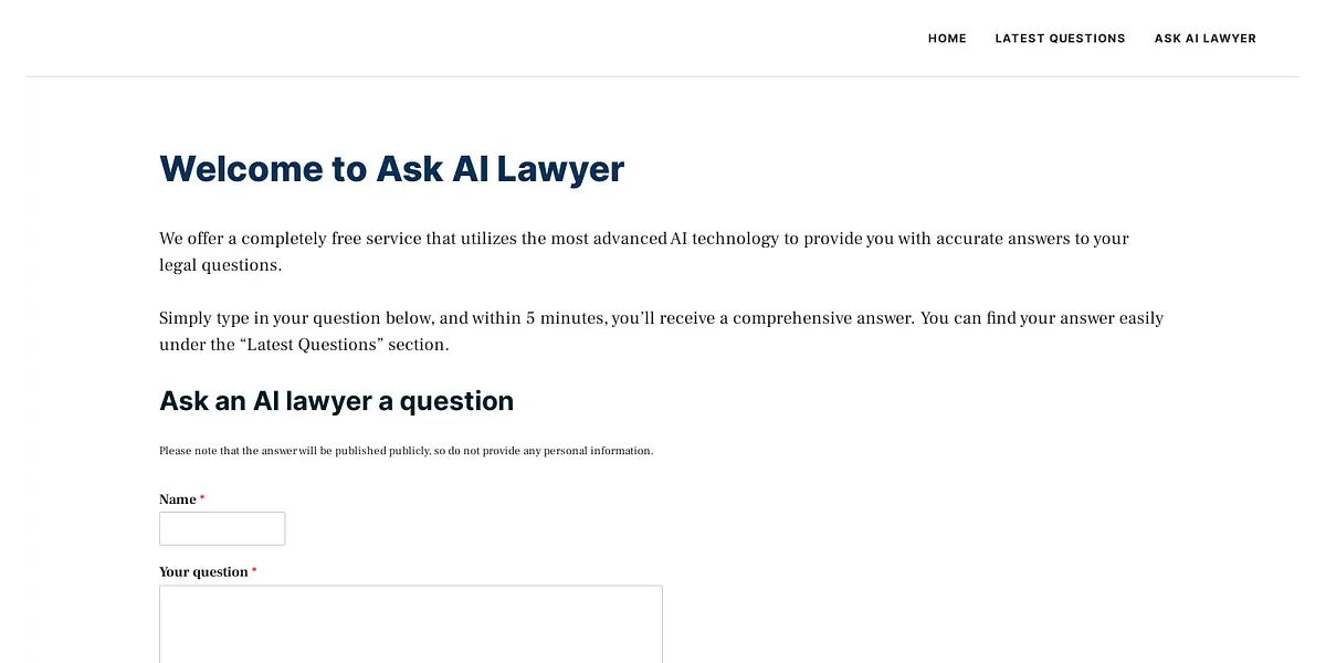 Ask AI Lawyer