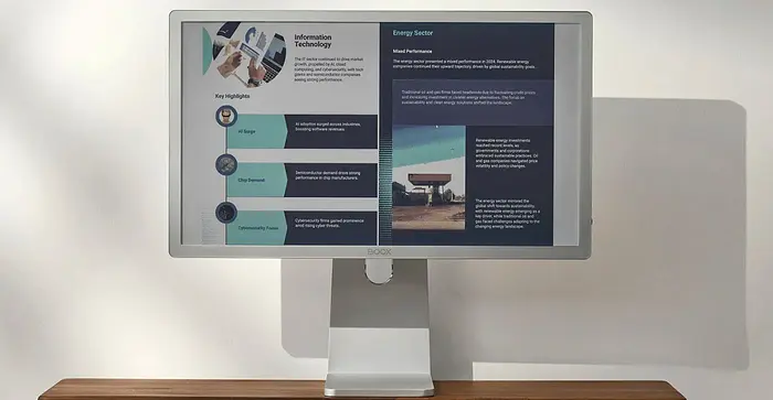 Boox Unveils First Color E Ink Monitor for Productivity