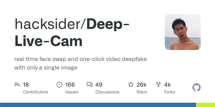 Deep-Live-Cam: Real-Time Face Swaps