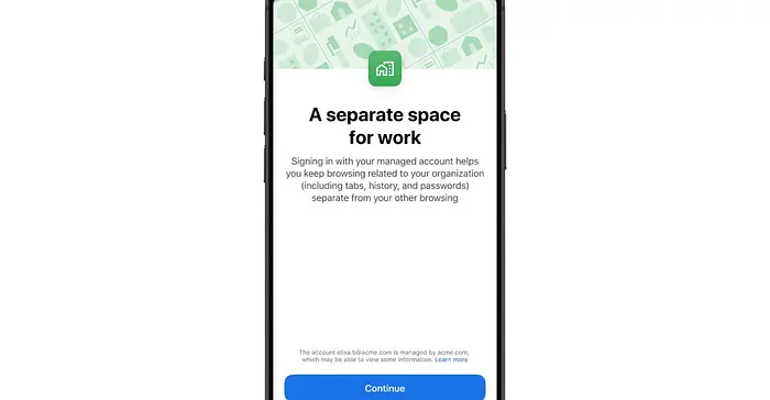 Google Chrome Enhances iOS with Account Switching Feature for Enterprises!