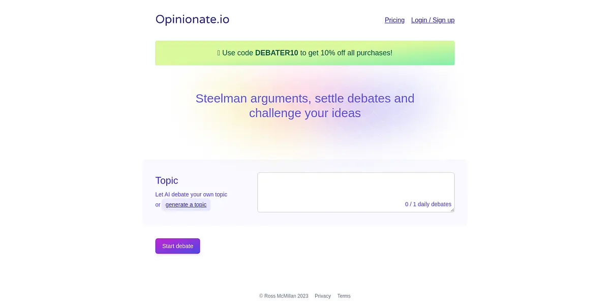 Opinionate