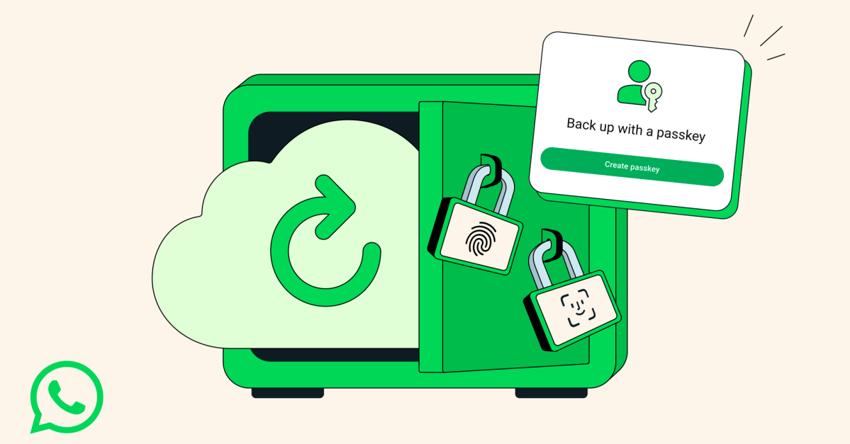 WhatsApp Goes Passwordless with Passkey-Encrypted Backups!