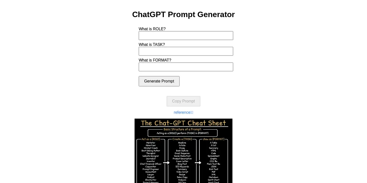 ChatGPT Prompt Generator