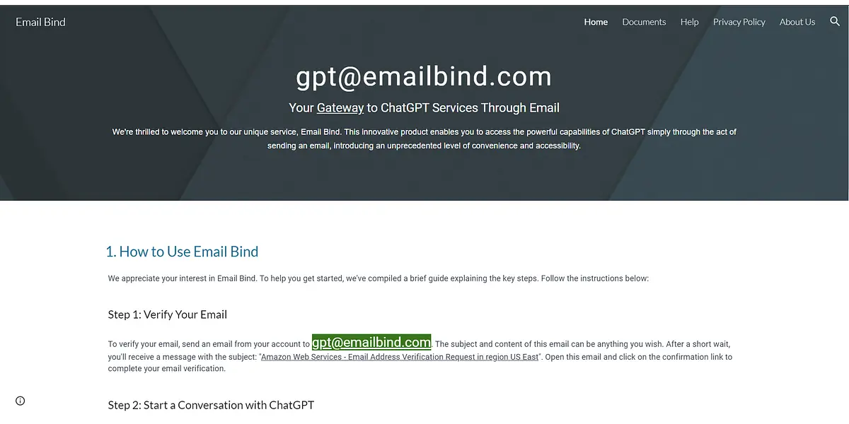 Email Bind