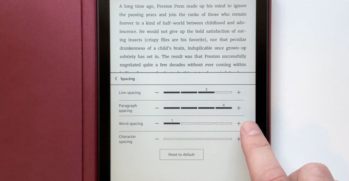 Amazon Enhances Kindle Accessibility with New Spacing Features